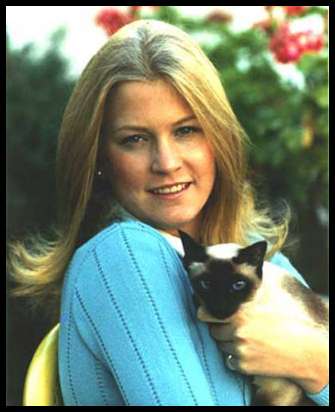 President Ford's Daughter Susan with Siamese Shan